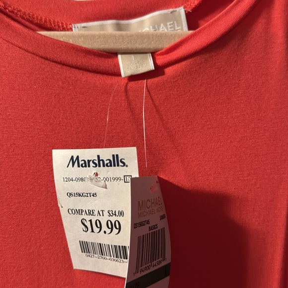 Michael kors coral tank top size Large NWT - Picture 3 of 4